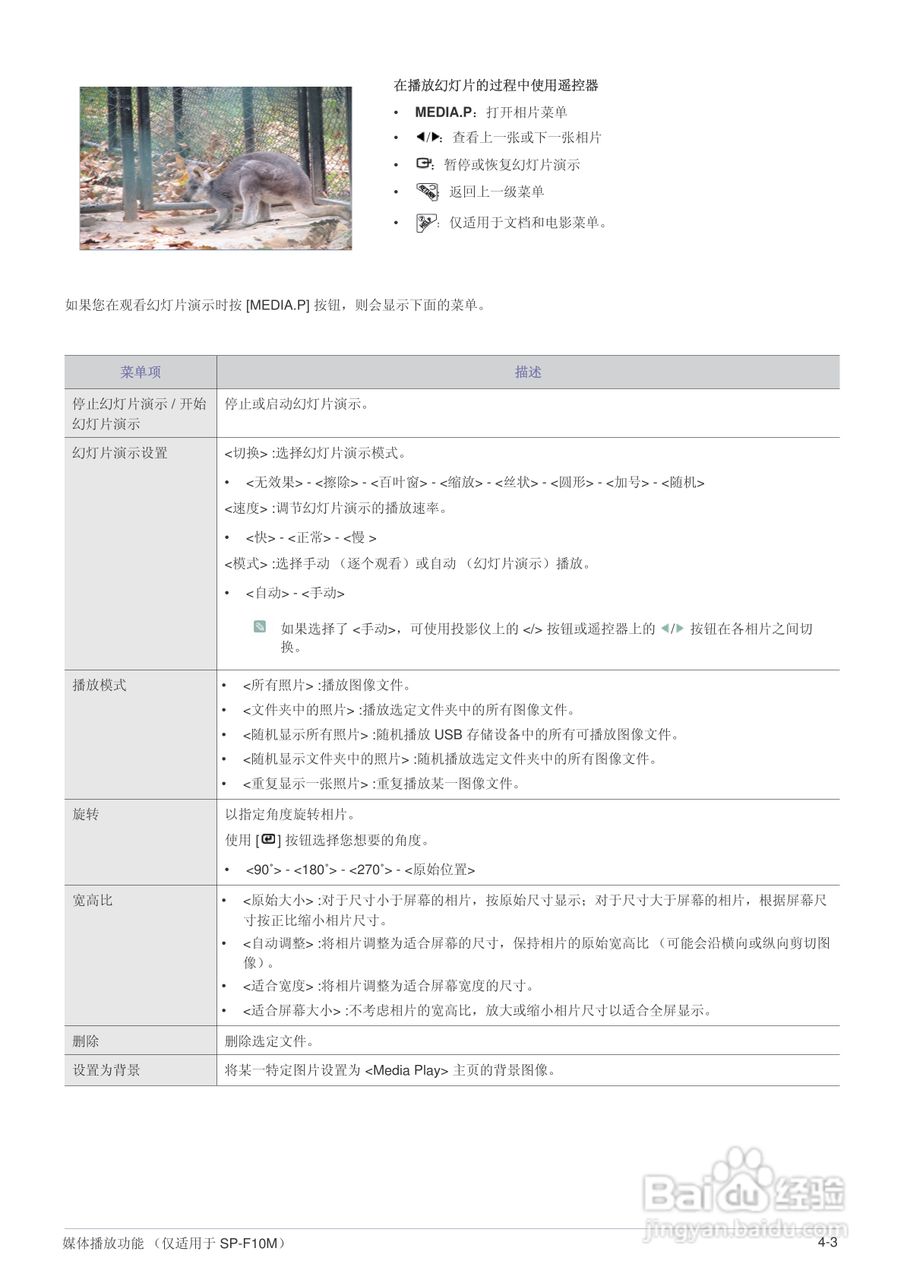 三星SP-F10投影机使用说明书:[7]