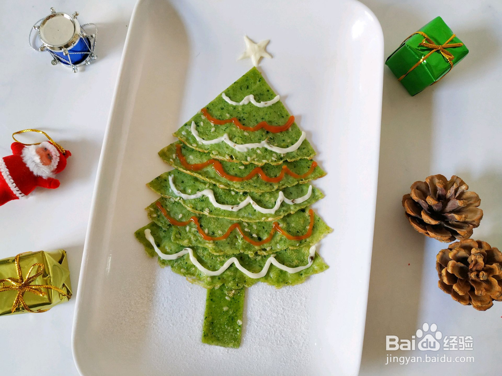 煎饼圣诞树的做法