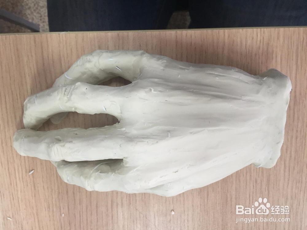 如何用橡皮泥捏手的模型