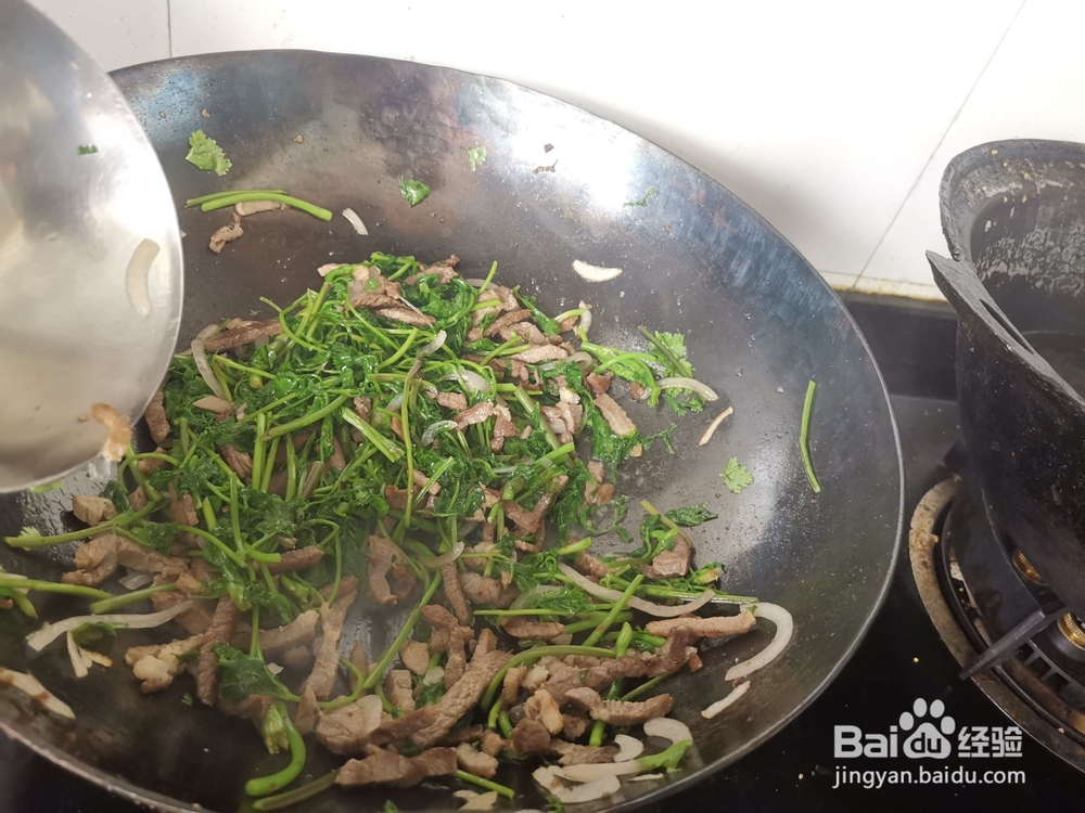 猪肉丝炒香菜
