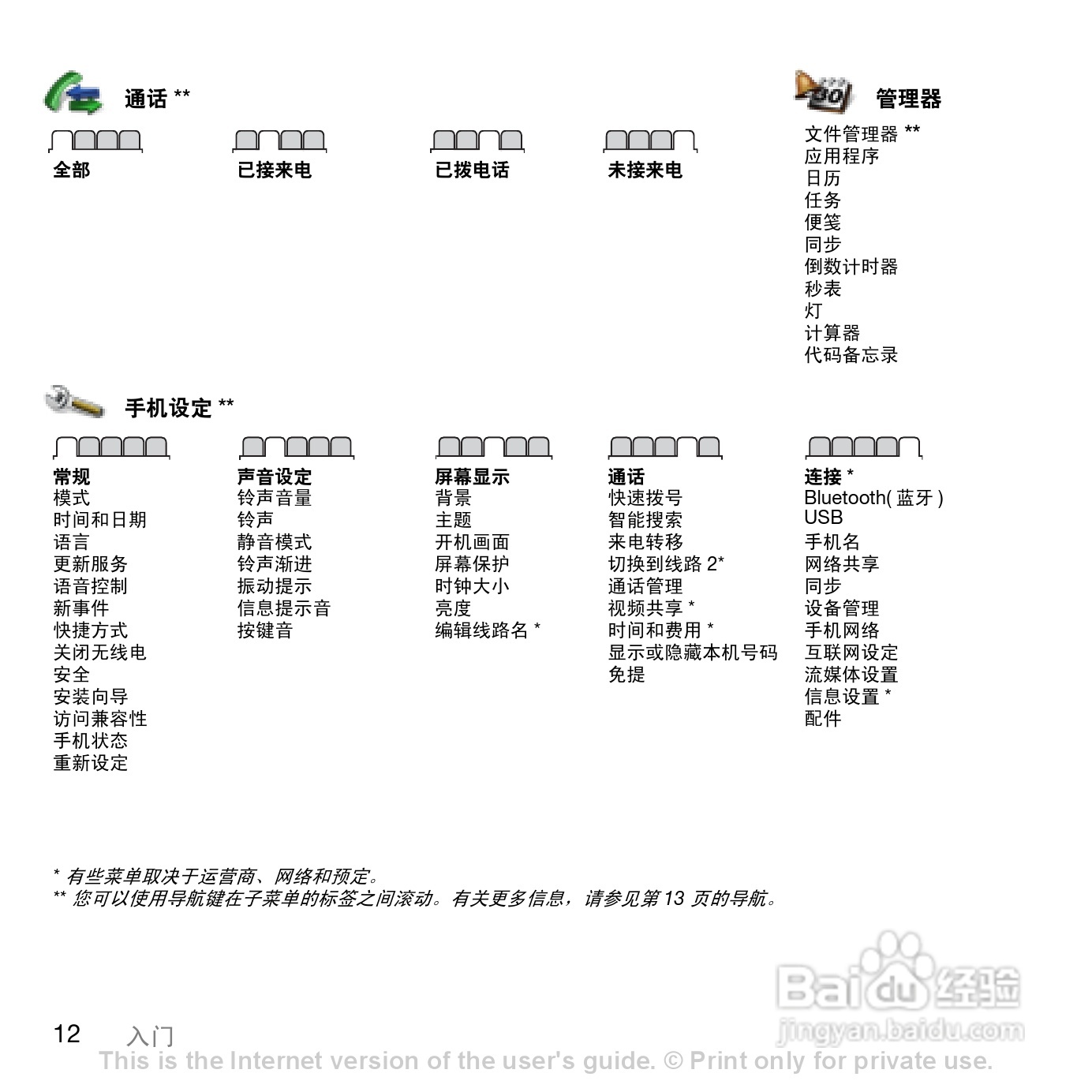 索尼爱立信K858c手机使用说明书:[2]
