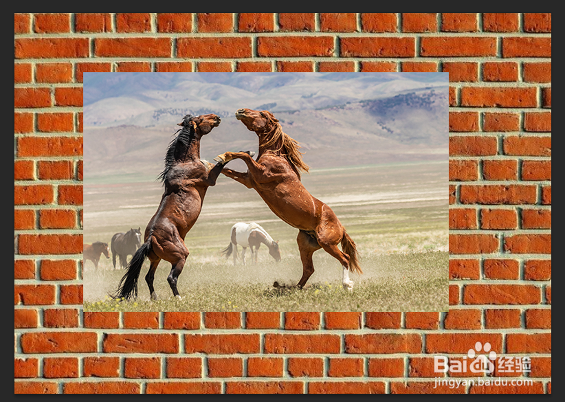 在 PS 中如何创建图片投射到墙上的阴影效果