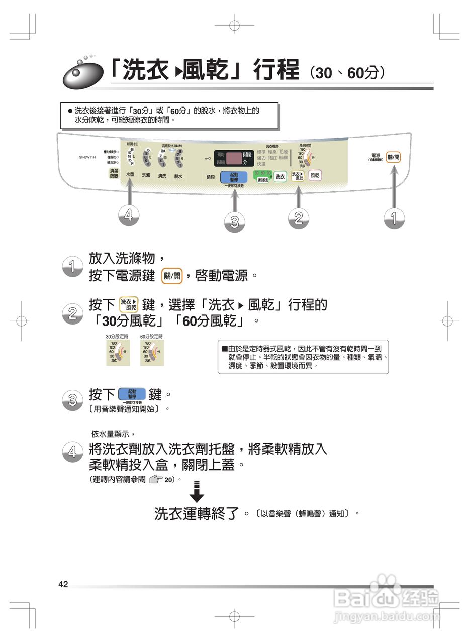 日立SF-BW11H洗衣机使用说明书:[5]