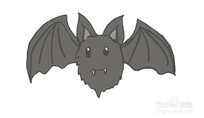sketchbook怎么画蝙蝠