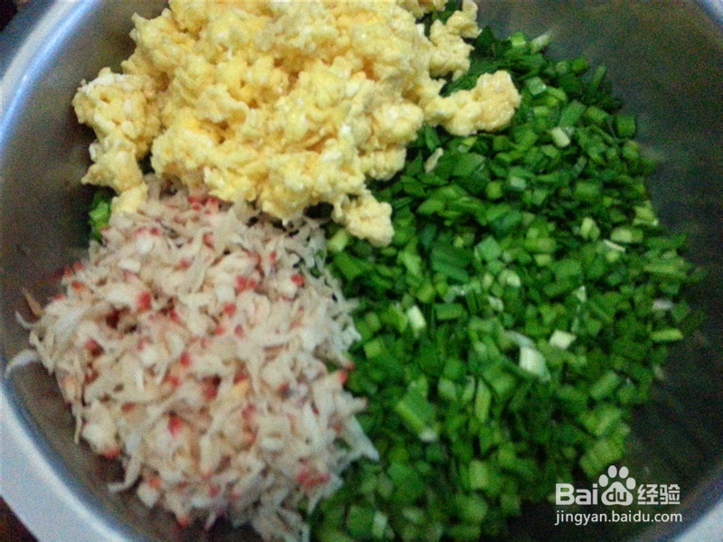 韭菜鸡蛋烙饼的做法