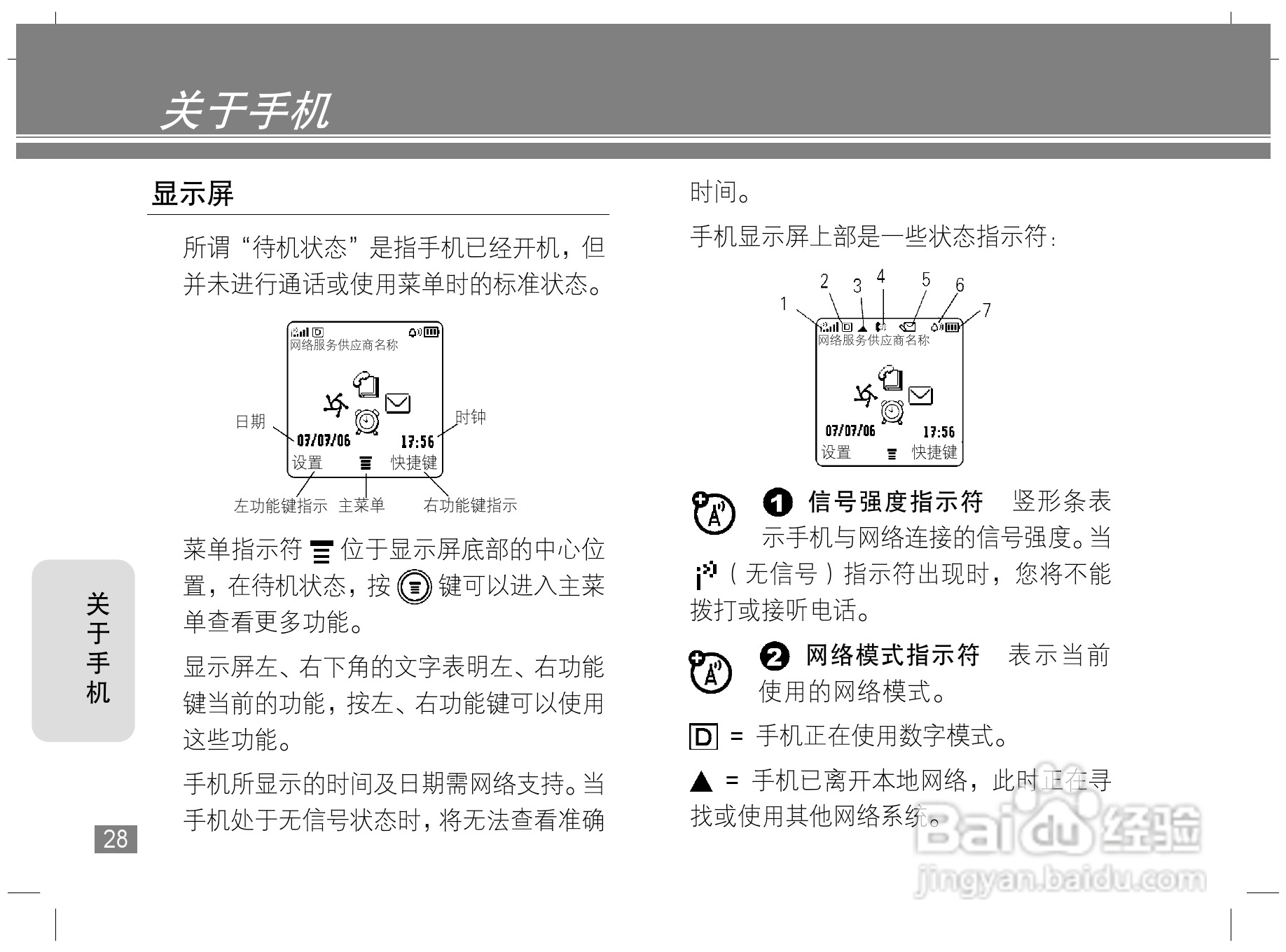 摩托罗拉W170手机使用说明书:[3]