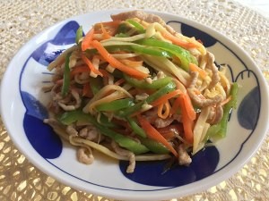 健康养生佳品茭白炒肉丝的做法