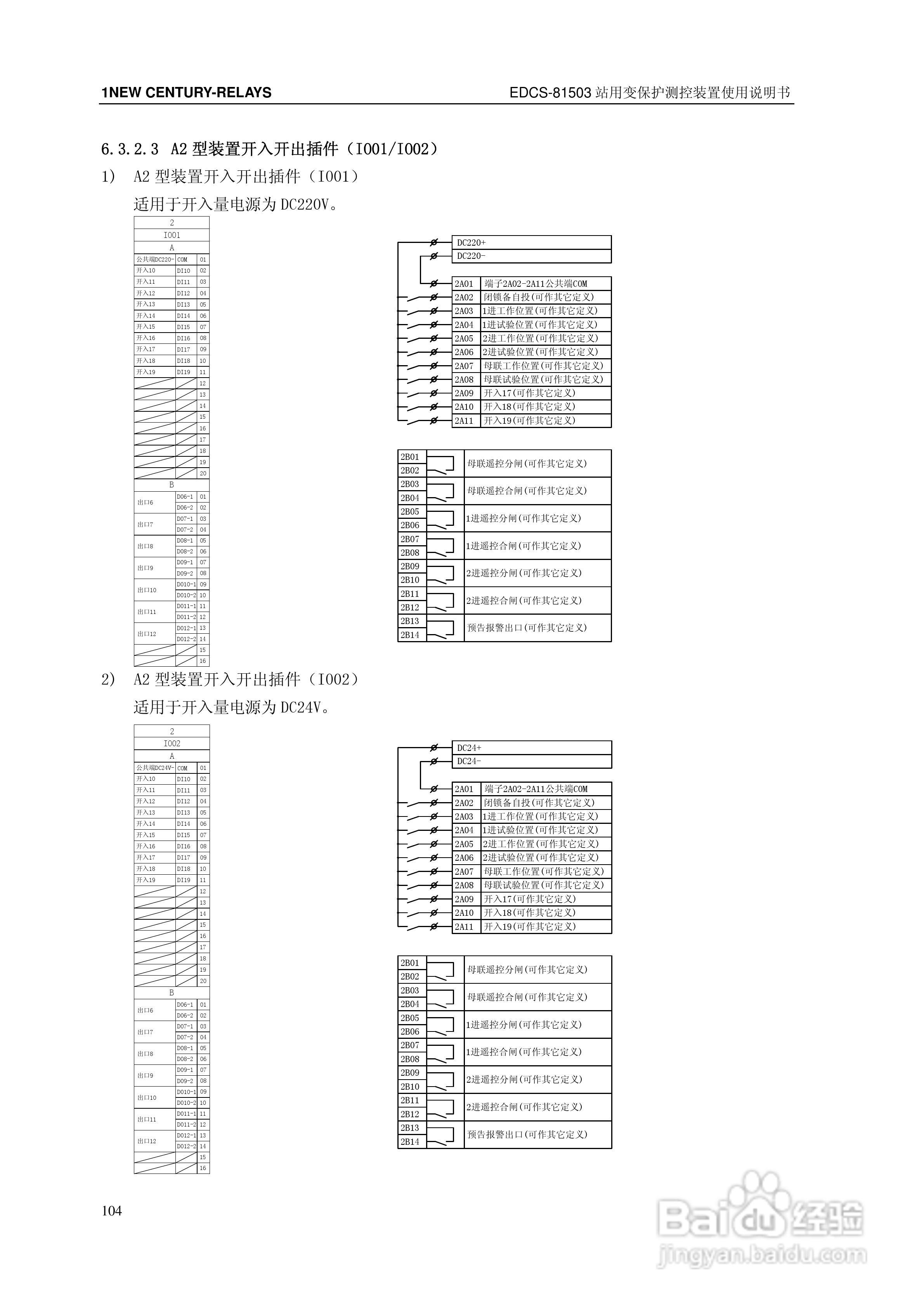 新世纪EDCS-81503站用变保护测控装置说明书:[11]
