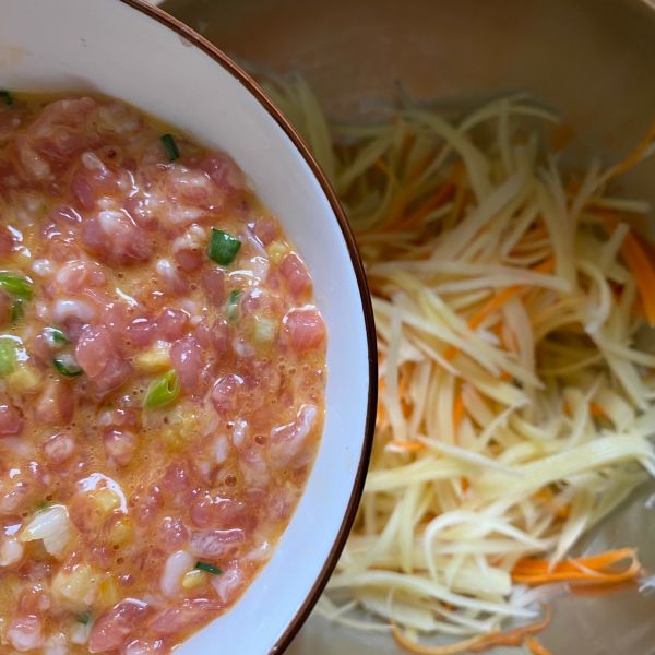 香煎土豆丝肉饼