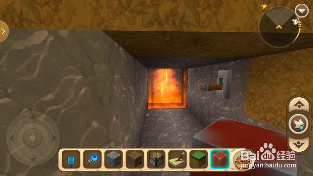 迷你世界中怎么隐藏地心传送门？