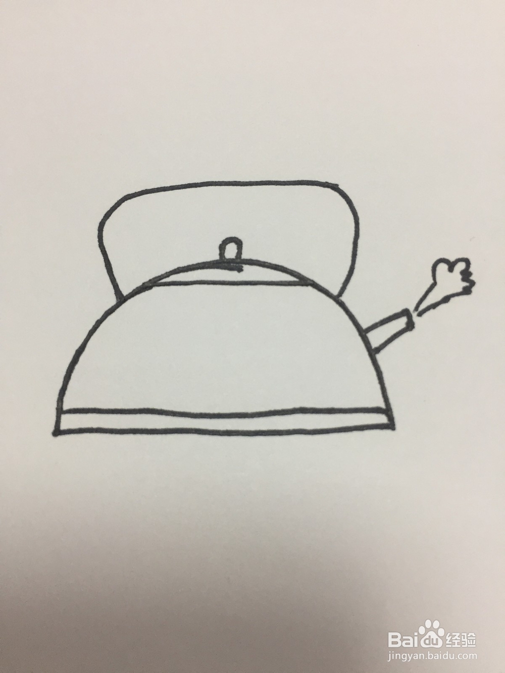 电水壶的简笔画