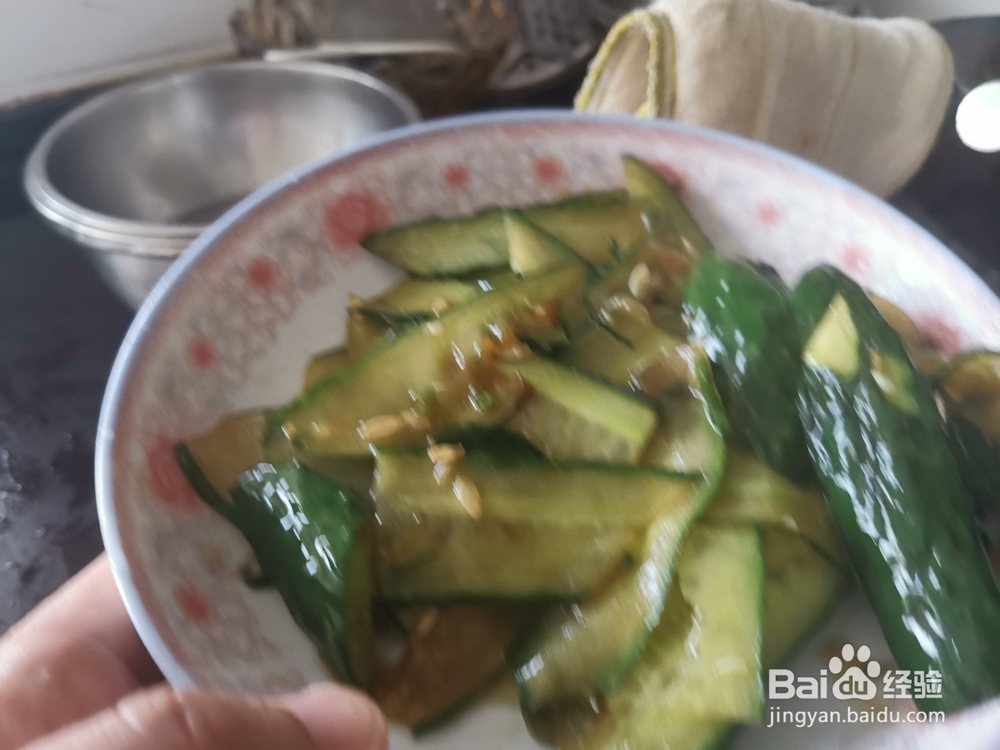 葱香素炒黄瓜片