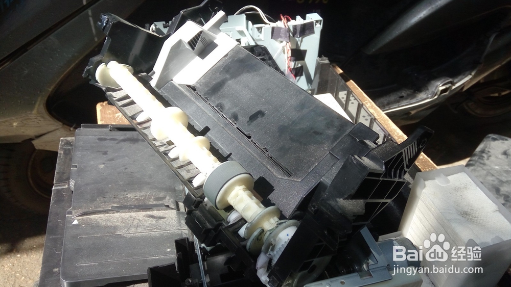 EPSON爱普生R330喷墨打印机进纸架拆解