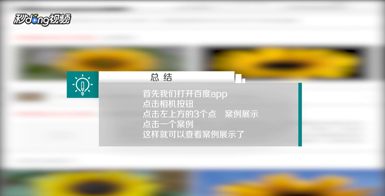 百度app中如何查看图片搜索案例展示