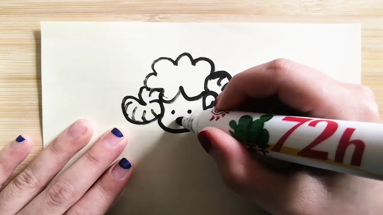 卡通绵羊怎样画？