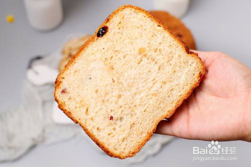 怎么做面包机版果干全麦吐司 百度经验