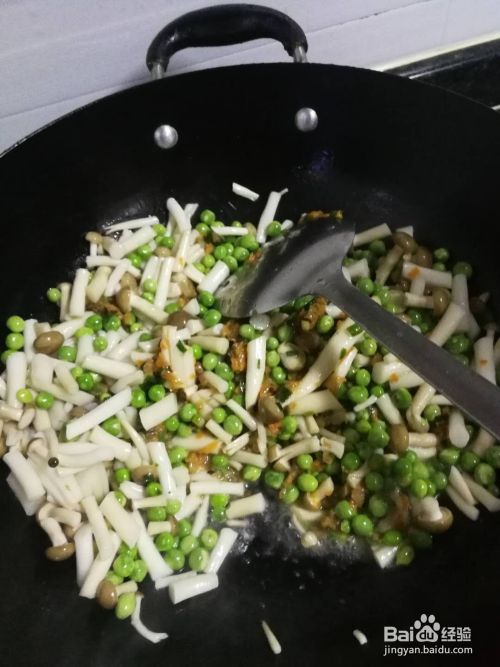 豌豆肉沫金针菇