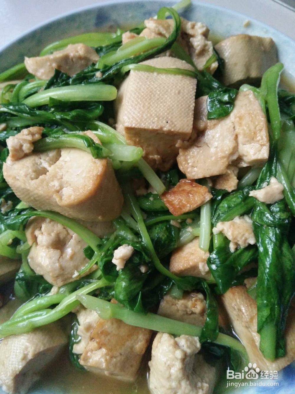 肥肉烧豆腐——爱好豆制品的福音。
