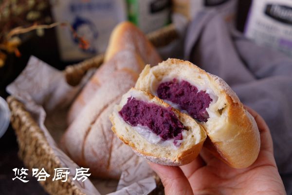 紫薯魔法三角软欧包