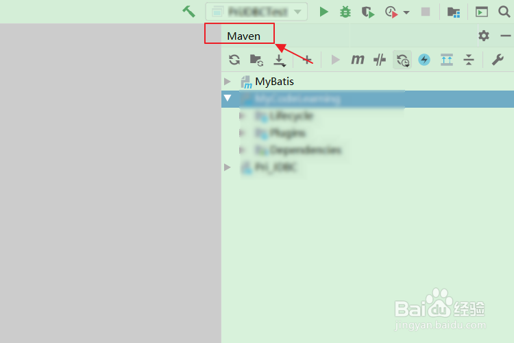 IDEA最右侧栏的Maven窗口不见了怎么调出来？