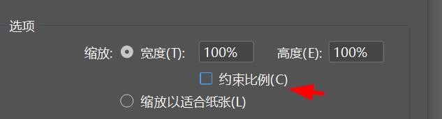 idesign打印预设如何关闭约束比例