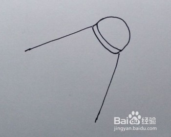 体育用品：羽毛球的简笔画法