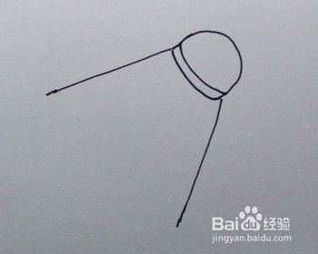 体育用品：羽毛球的简笔画法