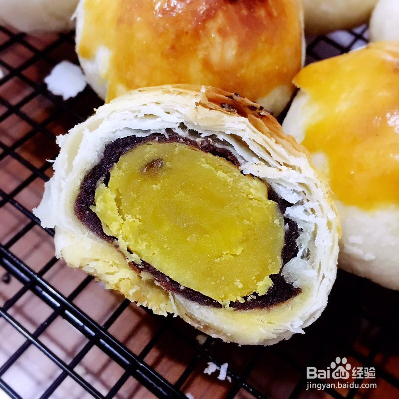 蛋黄酥的做法