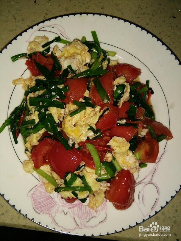 素菜~鸡蛋韭菜烧番茄