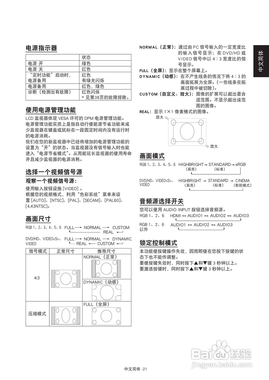 三菱MDT421S液晶显示器说明书:[3]