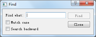 Qt5 Windows编程：[6]查找对话框