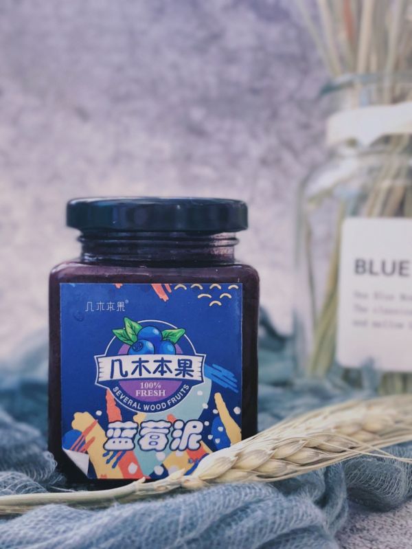 奶香蓝莓山药泥