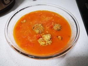 番茄丸子粉丝汤的做法