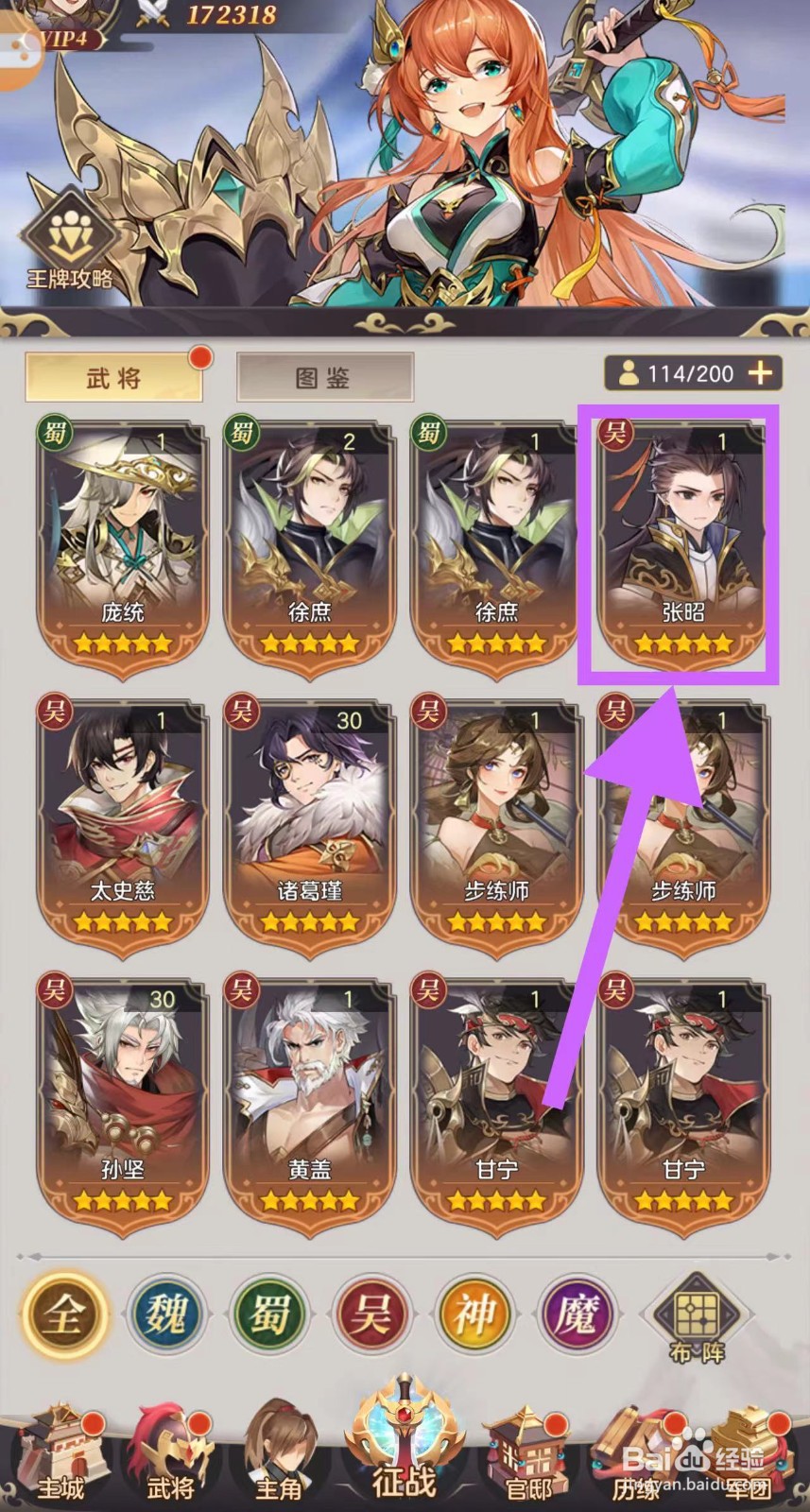 武魂三国怎么查看张昭的传说