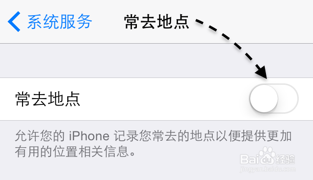苹果iPhone6手机常去地点怎么关闭