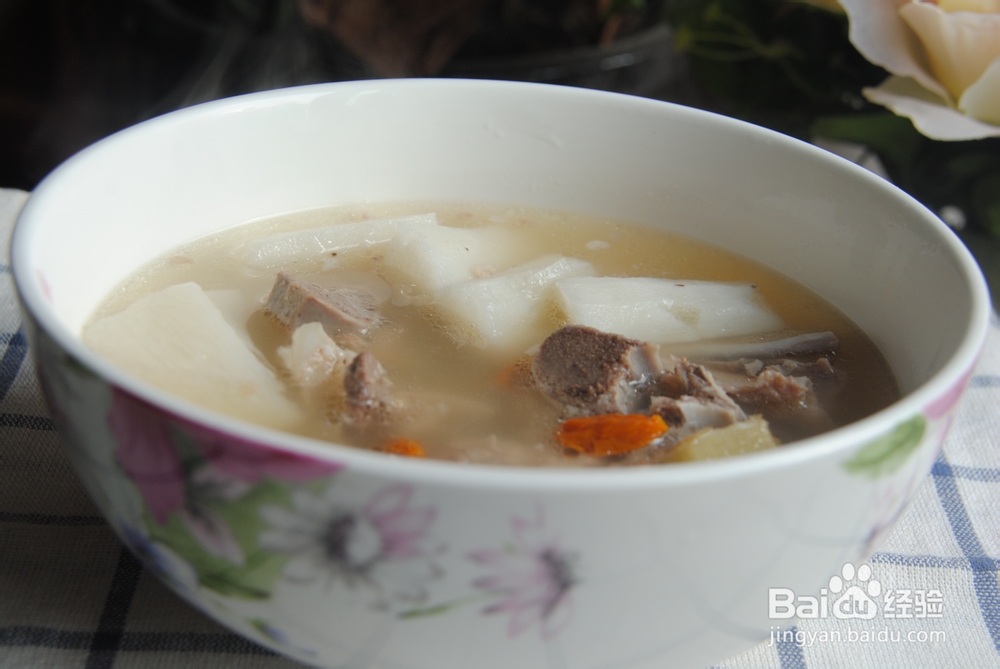 冬季食补:枸杞淮山药排骨汤