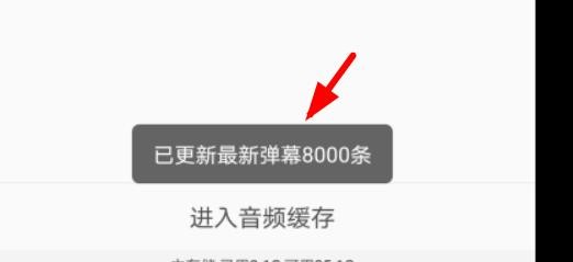 哔哩哔哩缓存视频如何更新弹幕