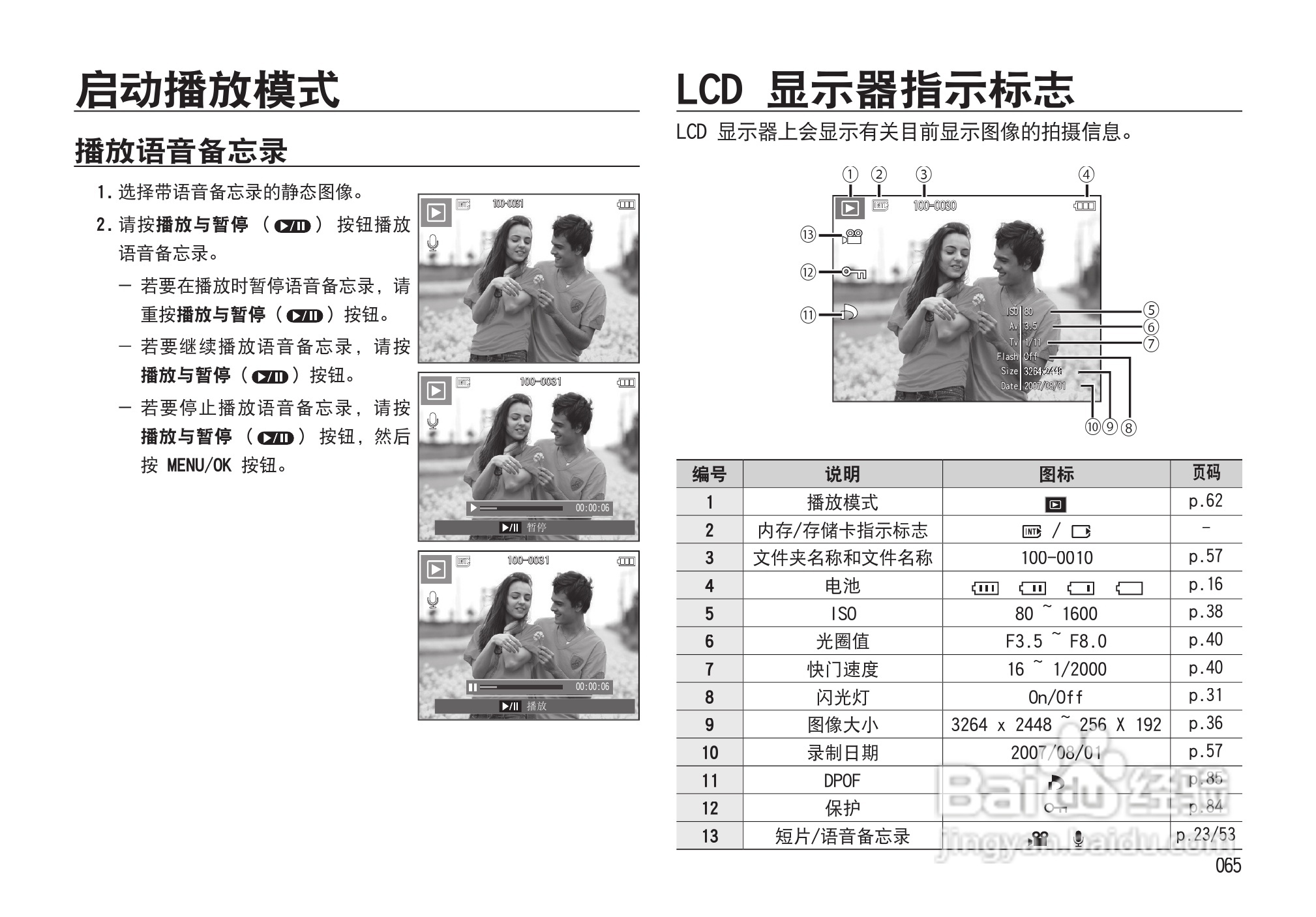 三星I85数码相机使用说明书:[7]