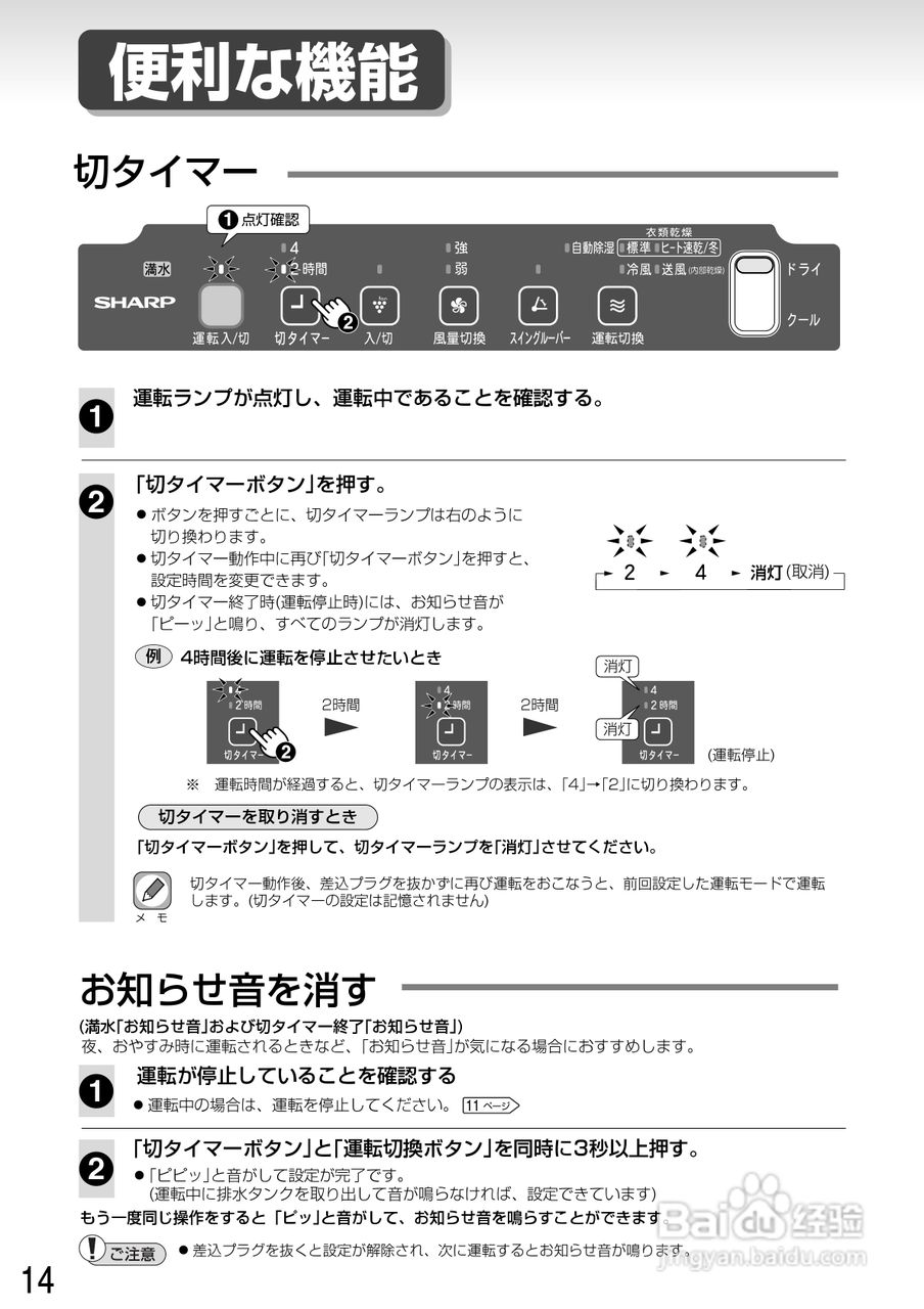 SHARP CV-U71CH除湿烘干机说明书:[2]-百度经验