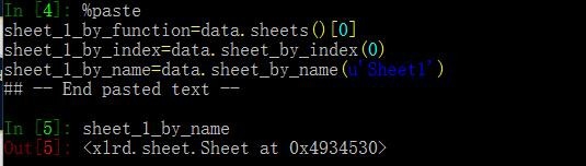 Python操作Excel的读取以及写入