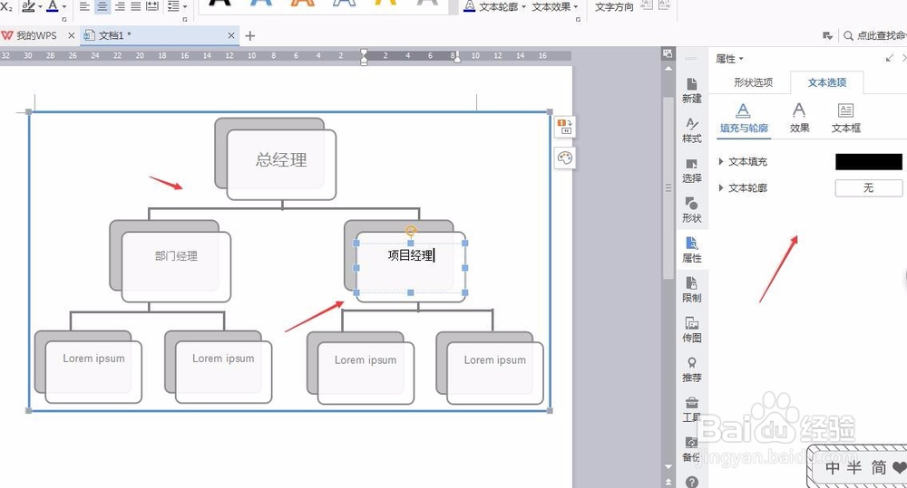 wps文档怎么做组织构架图？