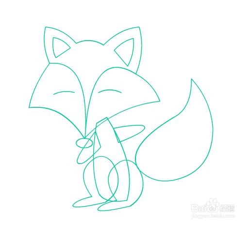 flash如何绘制一只拟人化的狐狸