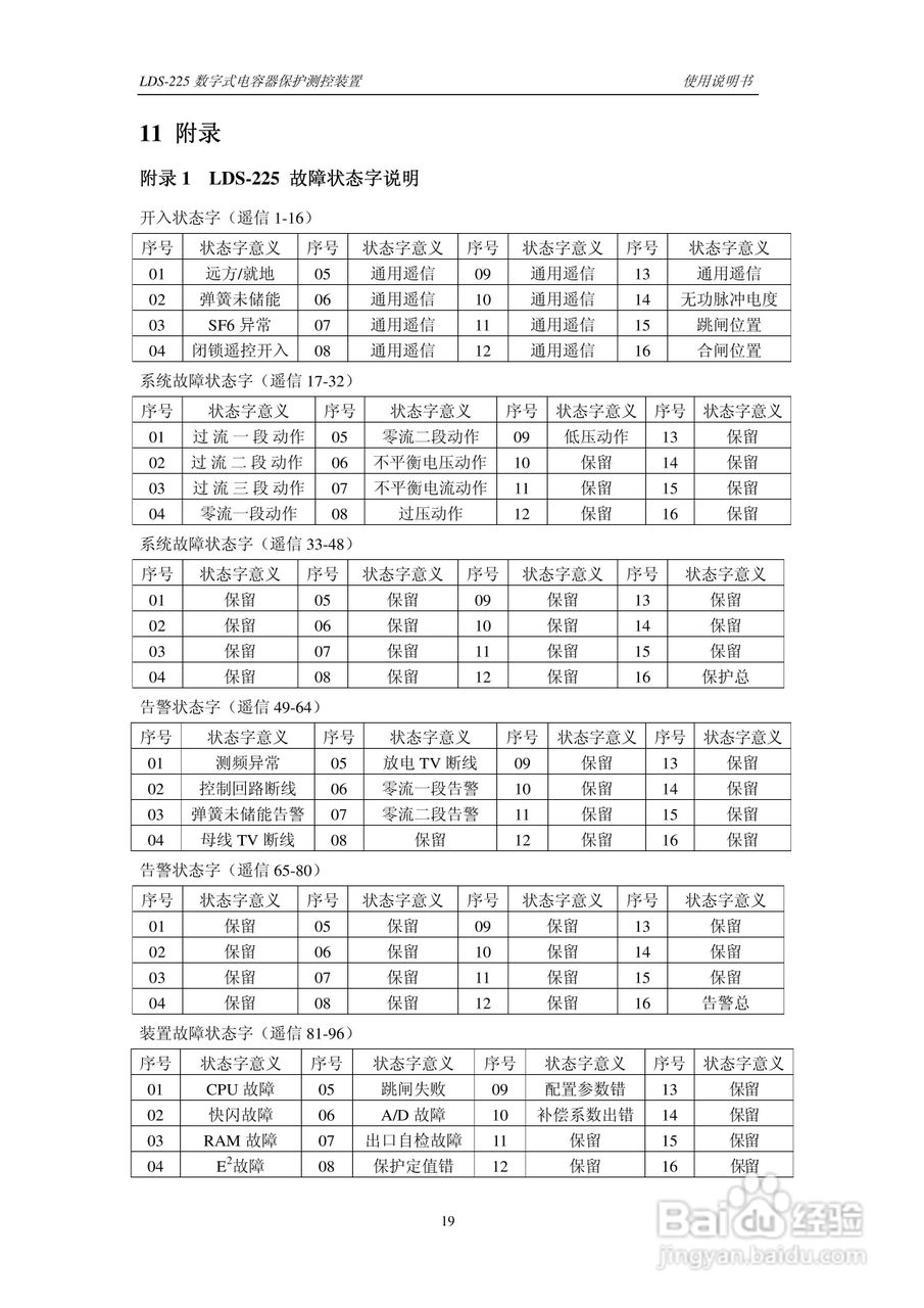 LDS-225 数字式电容器保护测控装置说明书:[3]
