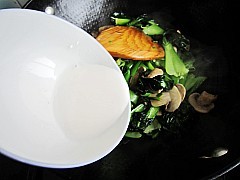 椒油口蘑小油菜