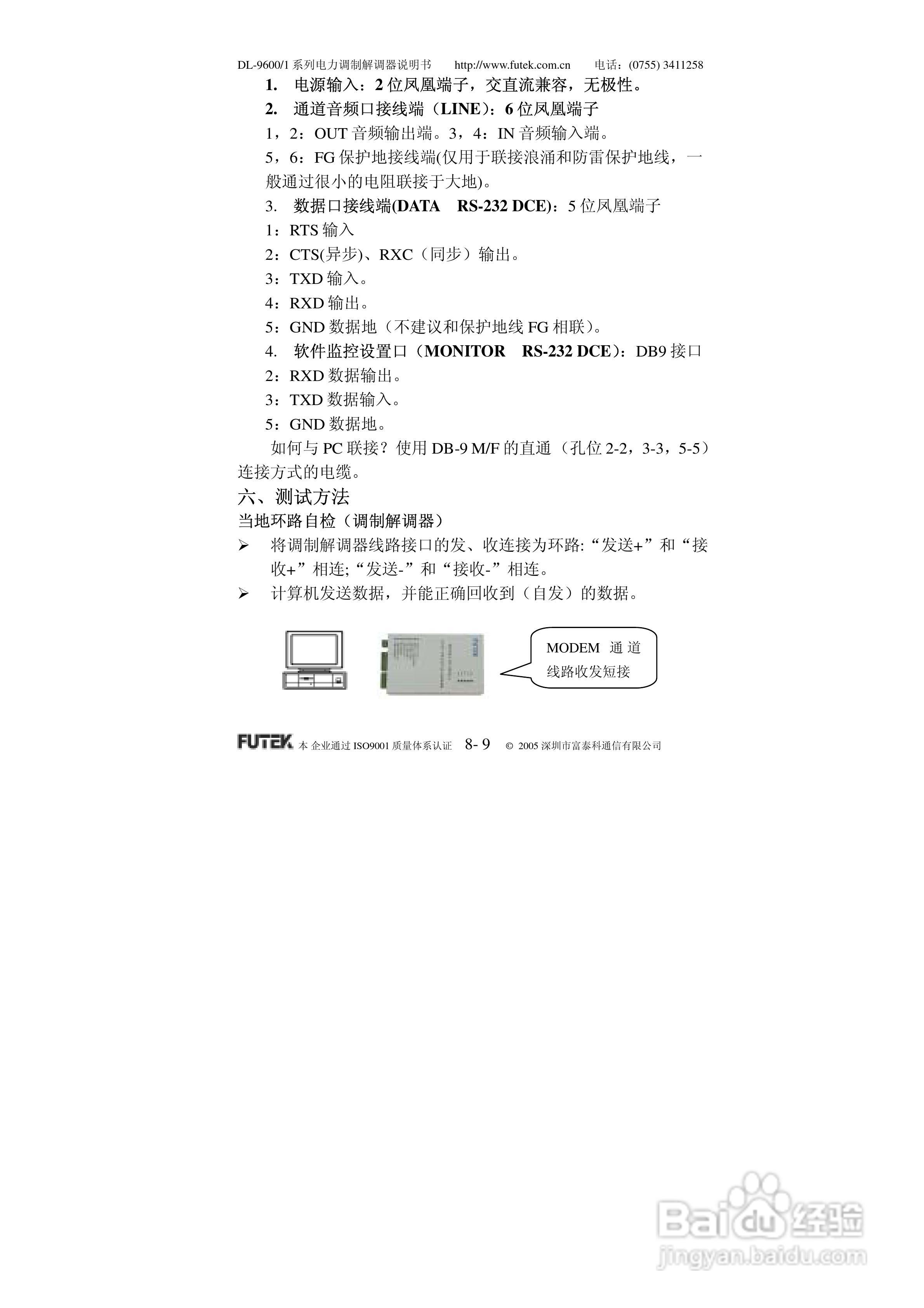 美国FUTEK DL-9600/1系列电力调制解调器说明书:[1]