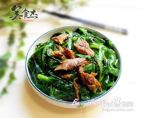 豆豉鲮鱼炒潺菜的作法