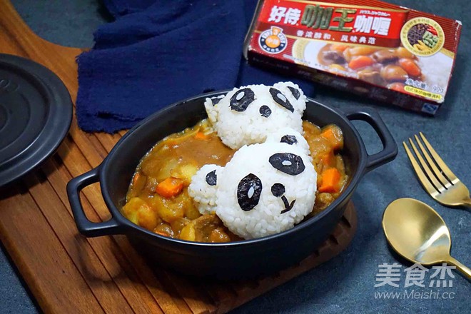 熊猫牛肉咖喱饭