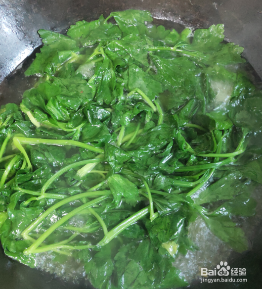 芹菜叶蛋花汤的做法