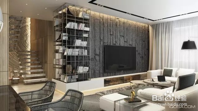 客厅背景墙也可以很高调！