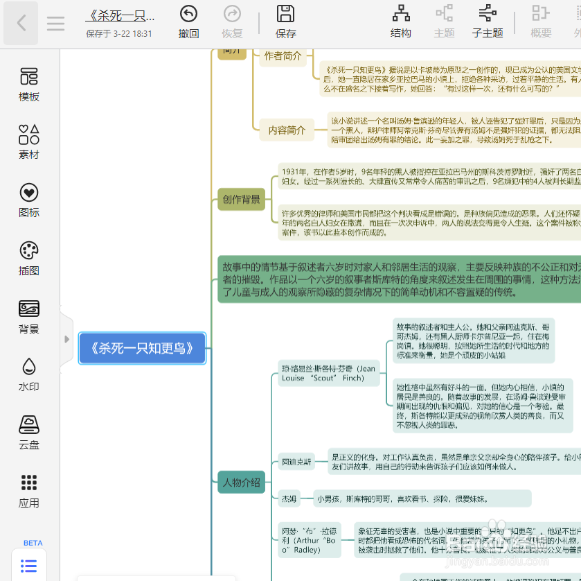 TreeMind树图小知识:如何制作读书笔记思维导图